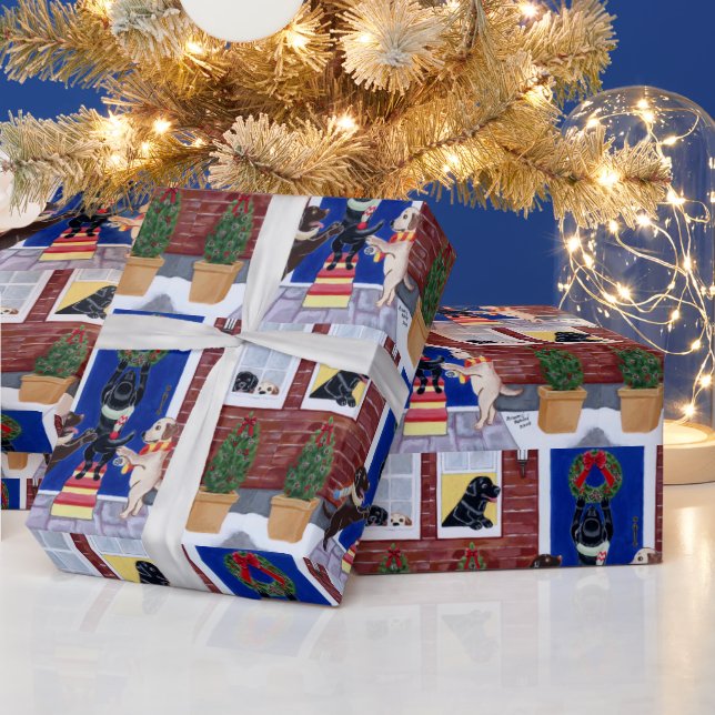 Weihnachtspass Labradors Geschenkpapier (Feiertage)