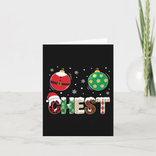 Weihnachtspass Matching Couple Family Chestnut Män Karte