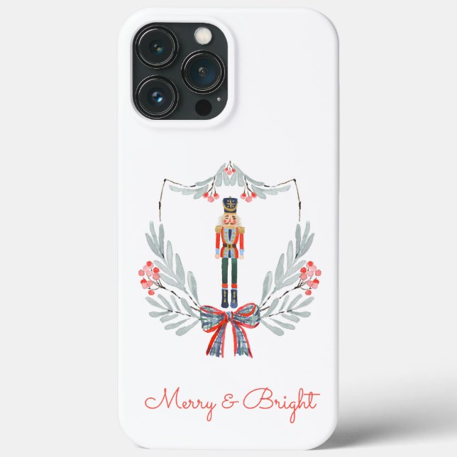 Weihnachtspastel Light Blue Nutcracker Holiday Case-Mate iPhone Hülle (Rückseite)