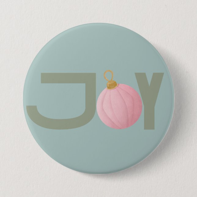 Weihnachtspastete, moderne Vintage Mischung Button (Vorderseite)