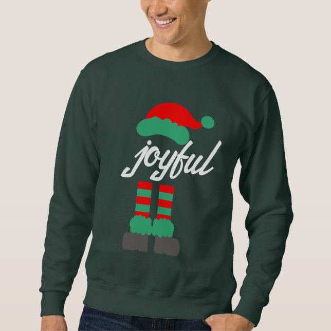 Weihnachtspenden | Joyful Santa Sweatshirt Hoodie (Vorderseite)