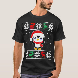 Weihnachtspenguin Funny Classic Ugly Girls Boys T-Shirt