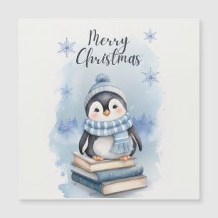 Weihnachtspenguin Magnetkarte