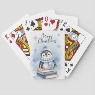Weihnachtspenguin Spielkarten