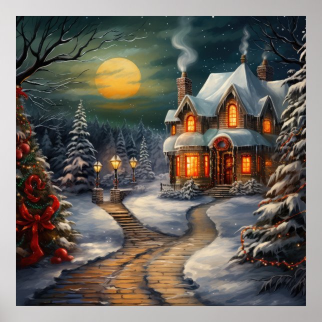 Weihnachtspenster Poster (Vorne)