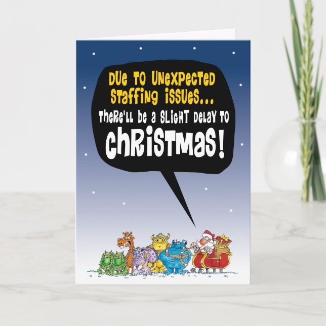 Weihnachtspersonalfragen 2019 karte (Vorderseite)