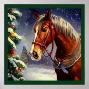 Weihnachtspferd 1 poster
