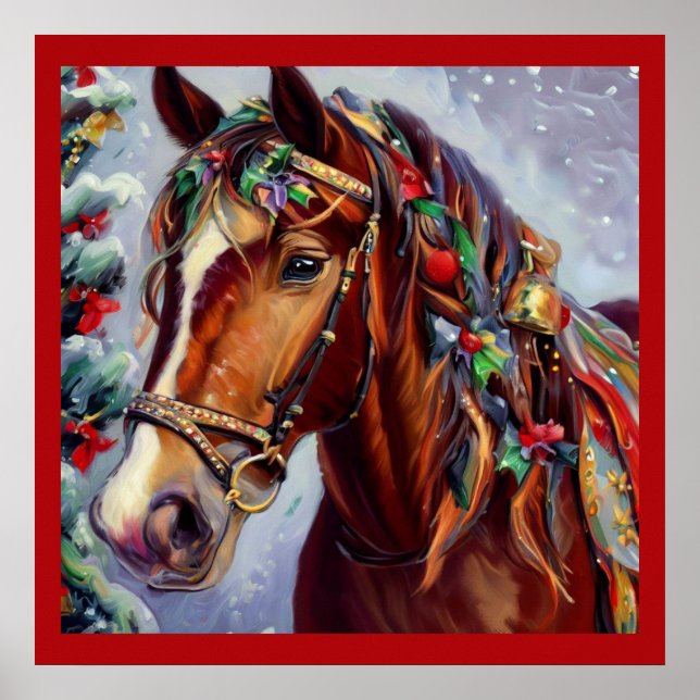 Weihnachtspferd 2 poster (Vorne)