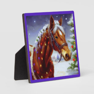 Weihnachtspferd 3 fotoplatte