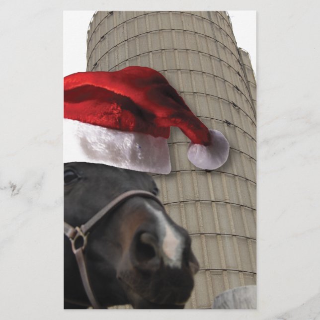 Weihnachtspferd Briefpapier (Vorderseite)