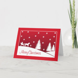 Weihnachtspferd gezeichnetes feiertagskarte