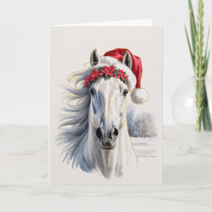 Weihnachtspferd-Grußkarte Feiertagskarte
