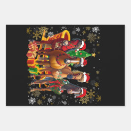 Weihnachtspferd Lover Geschenkpapier Set
