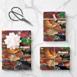 Weihnachtspferd Lover Geschenkpapier Set