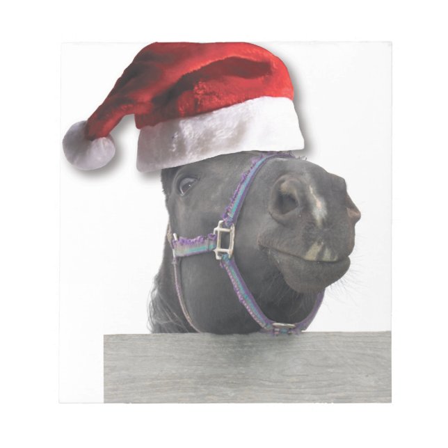 Weihnachtspferd Notizblock (Vorderseite)