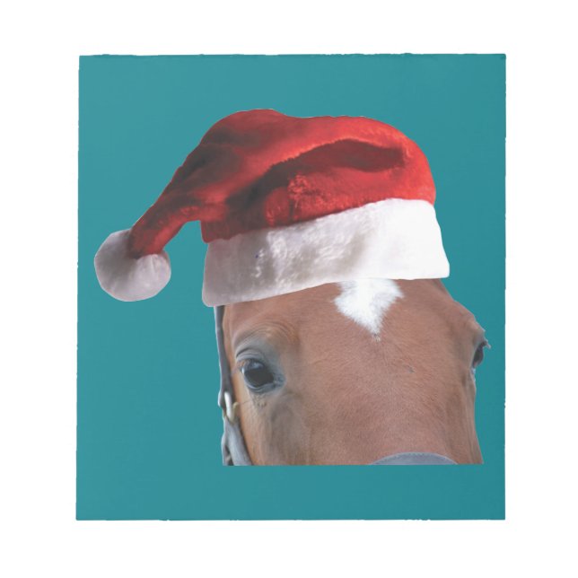Weihnachtspferd Notizblock (Vorderseite)