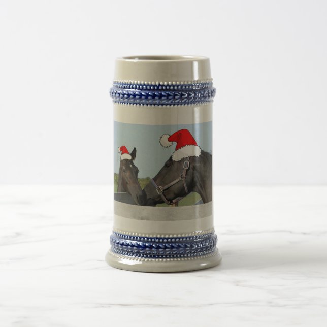 Weihnachtspferd & Pony Bierglas (Mittel)