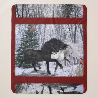 Weihnachtspferde 2022 - Farbe ändern Sherpadecke