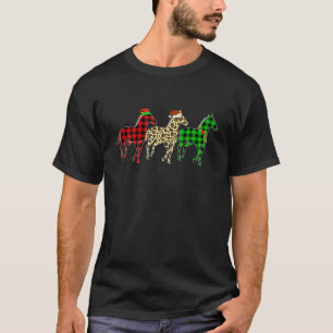 Weihnachtspferde Lichter Funny Animals Xmas Paj T-Shirt