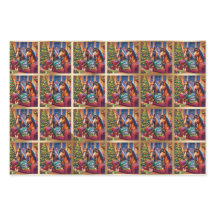 Weihnachtspferde - Papierblätter