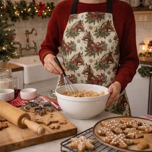Weihnachtspferde Schürze