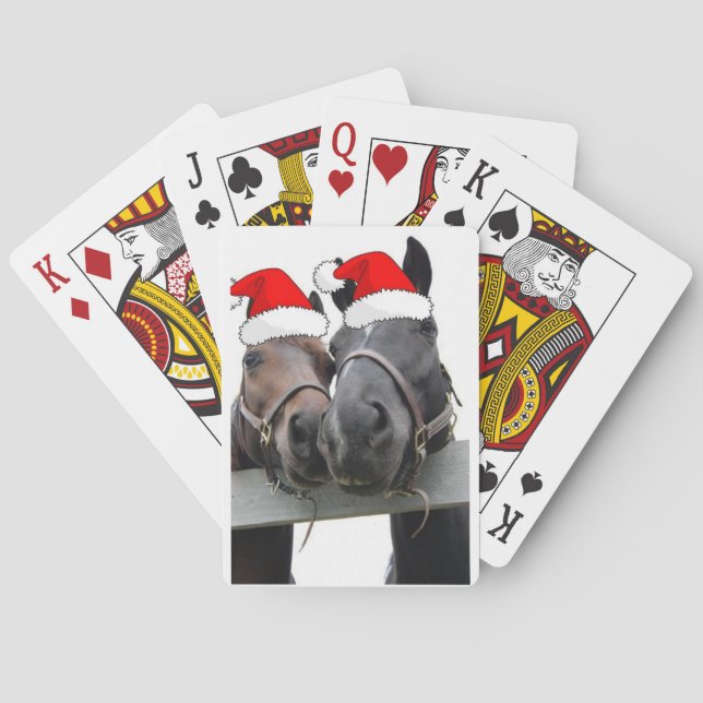 Weihnachtspferde Spielkarten (Rückseite)