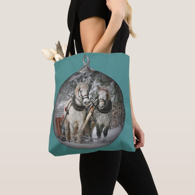 Weihnachtspferde Tasche (Von Nahem)