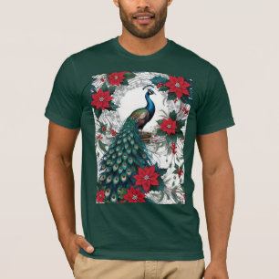 Weihnachtspferde und Poinsettias T-Shirt