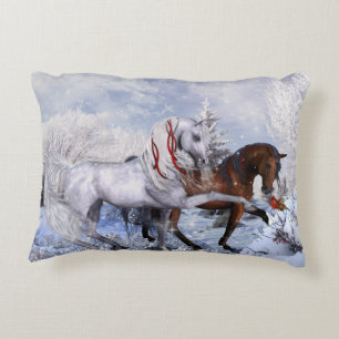 WeihnachtspferdeWurfs-Kissen Dekokissen