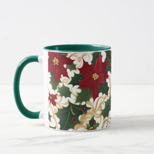 Weihnachtspflanzen im Überfluss Kaffeetasse