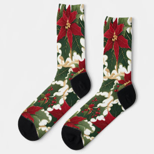 Weihnachtspflanzen im Überfluss Socken