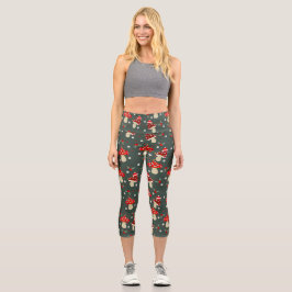 Weihnachtspilze Capri Leggings
