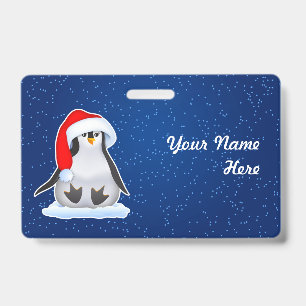 Weihnachtspinguin Ausweis