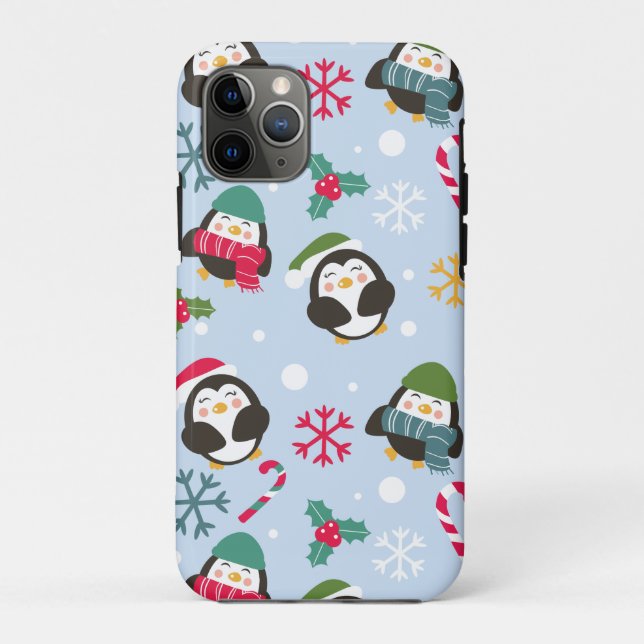 Weihnachtspinguin Case-Mate iPhone Hülle (Rückseite)