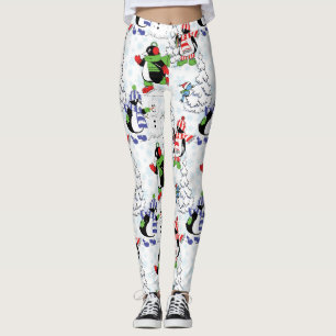 Weihnachtspinguin Eislaufen Leggings