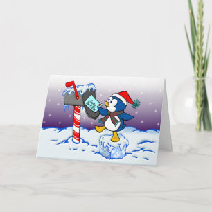 WeihnachtsPinguin Feiertagskarte