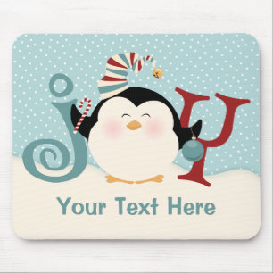 WeihnachtsPinguin-Freude Mousepad