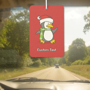 Weihnachtspinguin im Schnee Autolufterfrischer