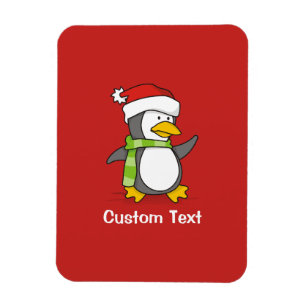 Weihnachtspinguin im Schnee Magnet