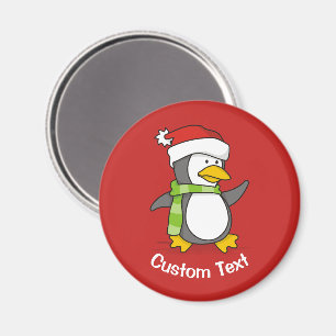 Weihnachtspinguin im Schnee Magnet