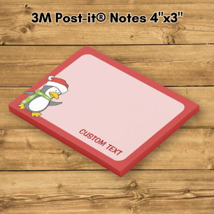 Weihnachtspinguin im Schnee Post-it Klebezettel