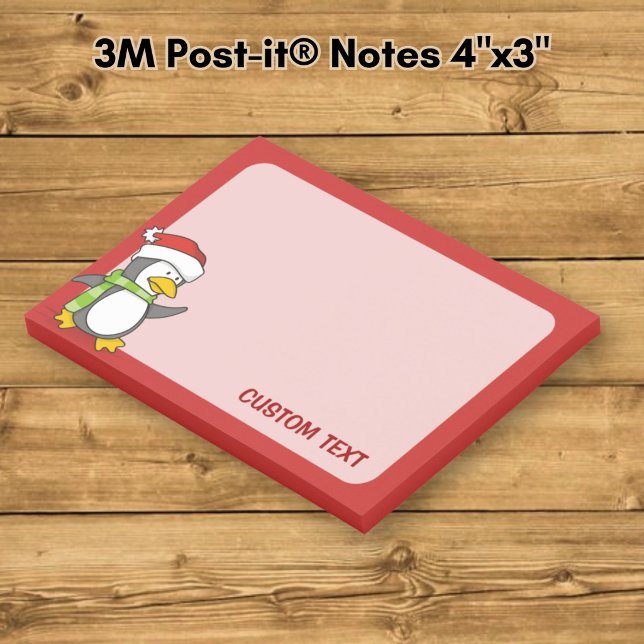 Weihnachtspinguin im Schnee Post-it Klebezettel (Von Creator hochgeladen)