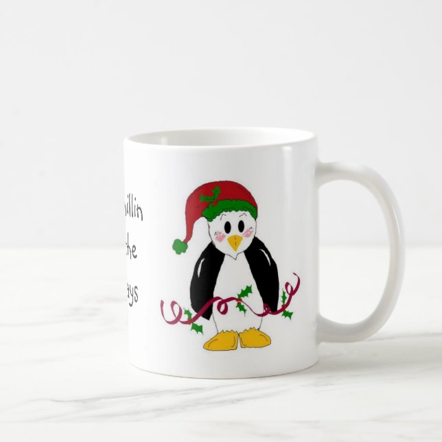 Weihnachtspinguin Kaffeetasse (Rechts)