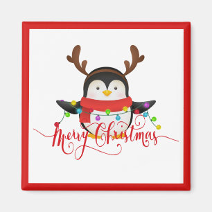 Weihnachtspinguin magnet