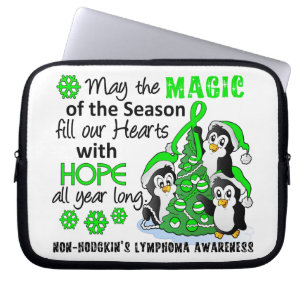 WeihnachtsPinguin-Non-Hodgkins Lymphom Laptopschutzhülle