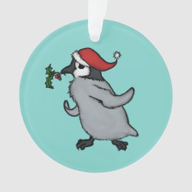 WeihnachtsPinguin Ornament (Vorderseite)
