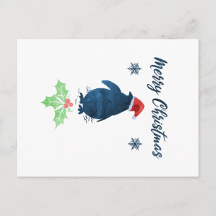 Weihnachtspinguin Postkarte