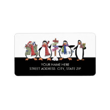 Weihnachtspinguine Adresse Mailing Labels