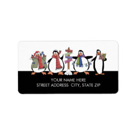 Weihnachtspinguine Adresse Mailing Labels Adressaufkleber