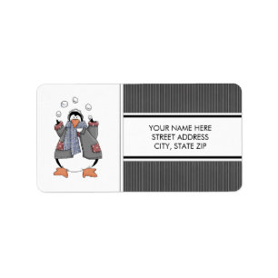 Weihnachtspinguine Adresse Mailing Labels Adressaufkleber